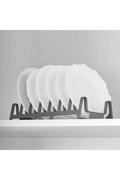 OEM Anthracite Plastic Dish Drying Rack 29x14cm