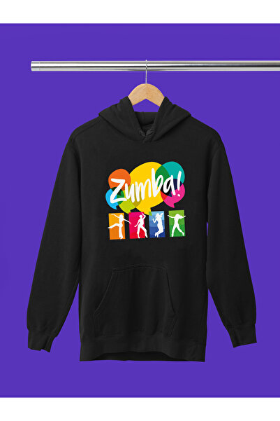 MAGORS سترة رياضية من القطن مطبوعة بتصميم زومبا بأكمام طويلة وثلاث خيوط وقلنسوة