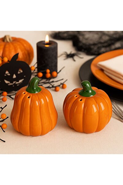 OEM Ceramic Pumpkin Salt & Pepper Shaker Set
