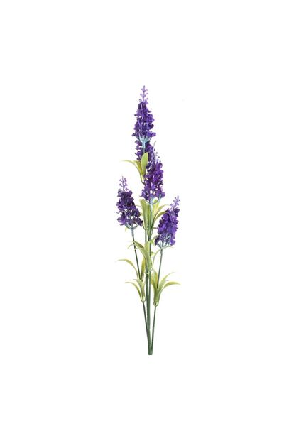 OEM Ramura Artificiala de Lavanda cu 5 Flori Mov 70cm