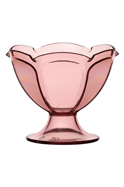 OEM Nude Plastic Bowl with Foot for Ice Cream Ø12.5x10cm