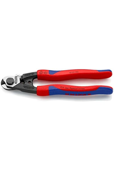 Knipex Çelik Halat ve Tel Kesme Makası 190 mm (9562190)