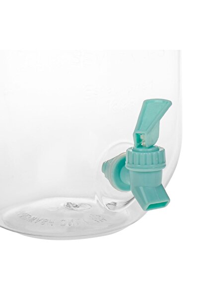 OEM Beverage Dispenser with Faucet & Mint Green Plastic Lid 4.4L