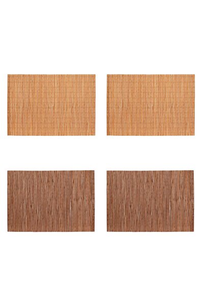 OEM Suport Farfurii din Bambus Bej Maro 45x30cm - 4buc