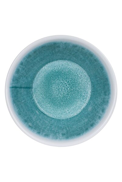 OEM Melamine Bowl Turquoise Scallop 0.335lt