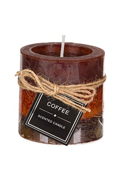 OEM Pure Jade Honey Coffee Scented Candle with String Ø6.8x7.2cm