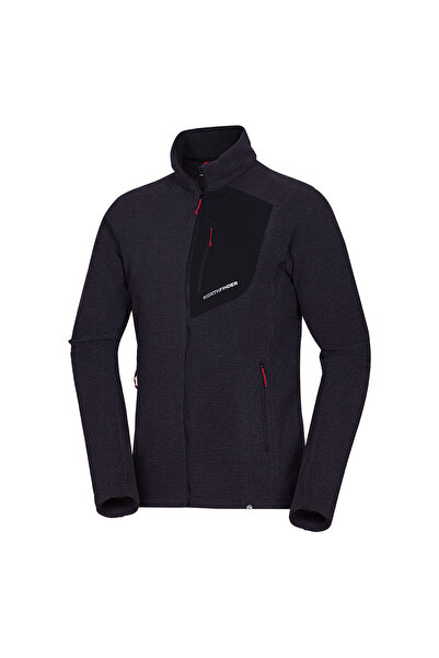 NORTHFINDER Bluza fleece melange barbati Trugberg black