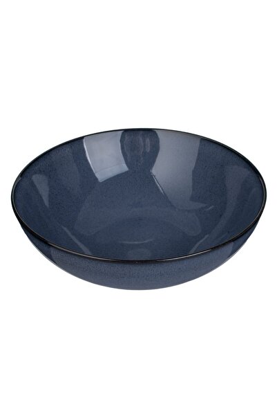 OEM Castron din Portelan Albastru "Blue Reactive Glaze Nordic" 1.7L