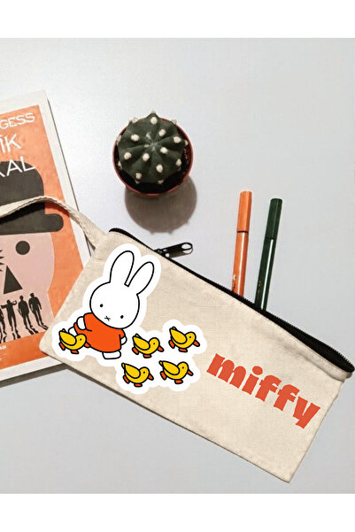 lovver حامل أقلام بسحاب بتصميم خاص على شكل أرنب ميفي