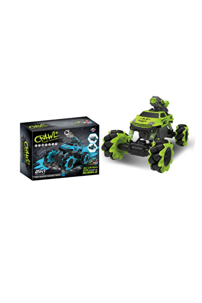 TSUMAB 4WD Stunt RC Car with 360° Rotation – High-Speed Remote Control Off-Road Vehicle (Green)