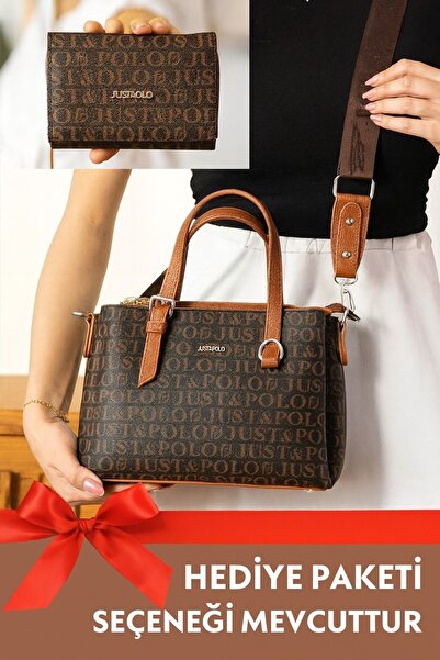 Just Polo Emprime El and Shoulder Strap Women's Bag Wallet Combination 2203