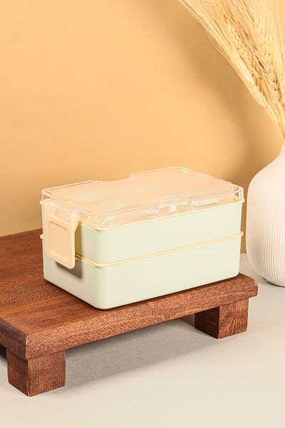 welcomein 2-Layer Leakproof Soft Meal Storage Container - Microwave Safe Lunch Container