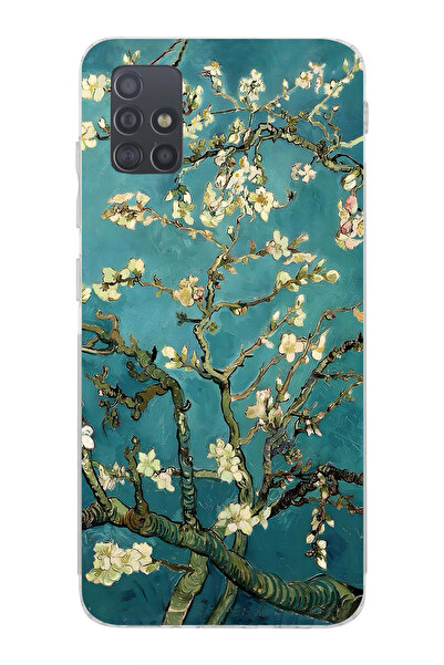 Elorakılıf Samsung Galaxy M31S Uyumlu Baskılı Yumuşak Silikon Şeffaf Telefon ...