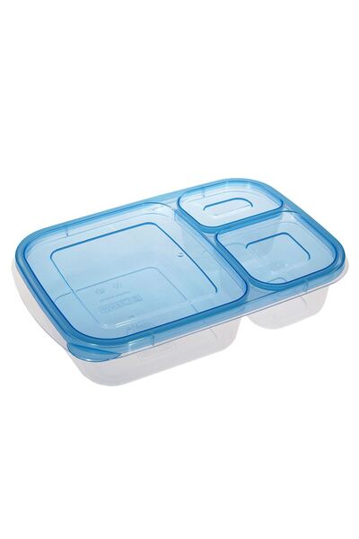 OEM Transparent Casserole with 3 Compartments & Lid Ciel 1.15L