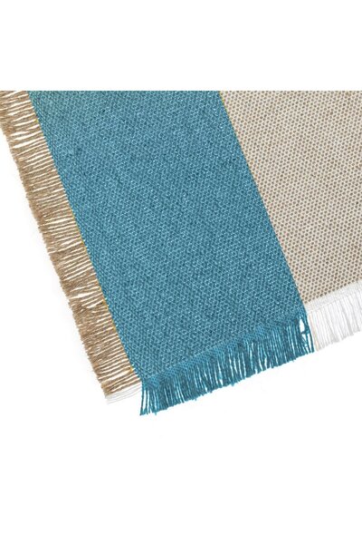OEM Beige Turquoise Cotton Placemat 42x30cm