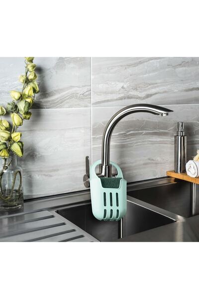 OEM Colorful Plastic Holder & Sponge for Sink 17cm