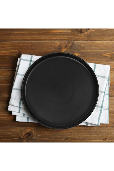 OEM Black Fruit Plate "Nordic" Ceramic Ø26.5cm