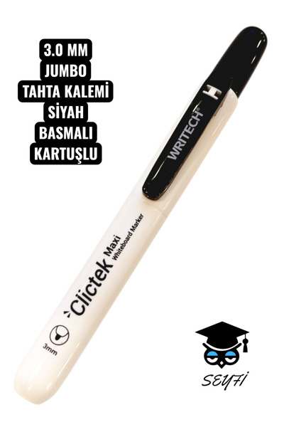 SEYFİKİRTASİYE 3.0 MM JUMBO TAHTA KALEMİ BASMALI DEĞİŞTİRİLEBİLİR KARTUŞLU WR...