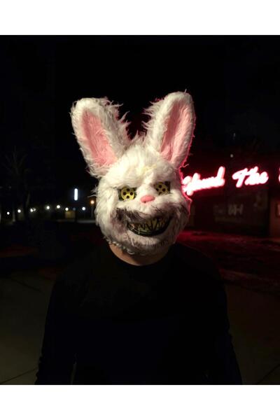 PARTİ SEPETİ Cadılar Bayramı Halloween Korkunç Kanlı Tavşan Maske