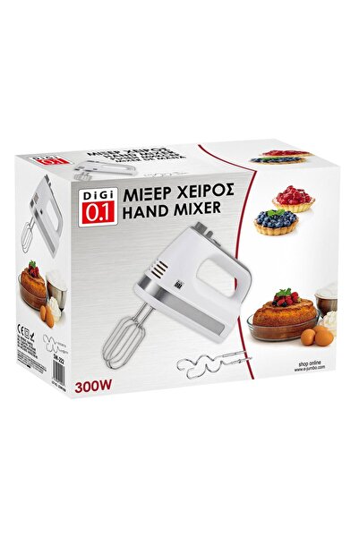 OEM Electric Hand Mixer White Stainless Steel 300W