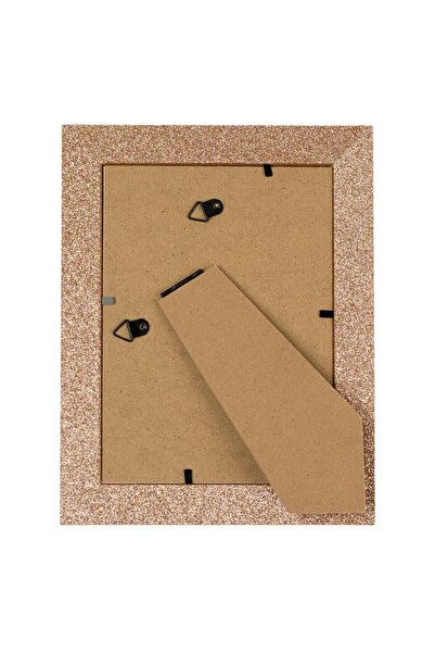 OEM Rose Gold Wooden Photo Frame with Glitter 13x18cm