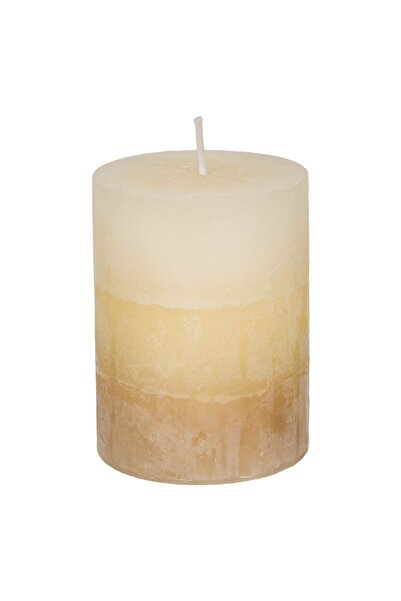 OEM Ecru Scented Candle with Vanilla Aroma Ø7x9.5cm