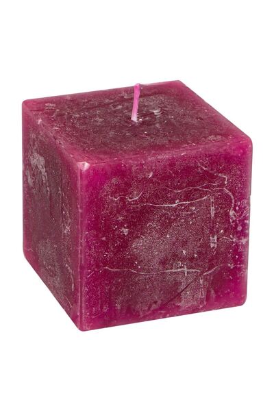OEM Square Scented Candle Bordeaux Violet 7.5x7.5x7.5cm