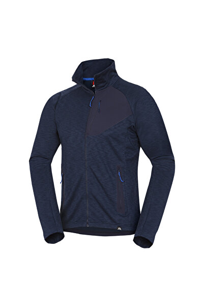 NORTHFINDER Northpol men's melange fleece trekking jacket navy