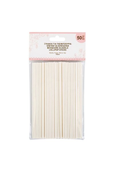 OEM Ecru colored sticks for lollipops and cakes.