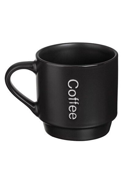 OEM Black Ceramic Mug with Printed Print Coffee 320ml