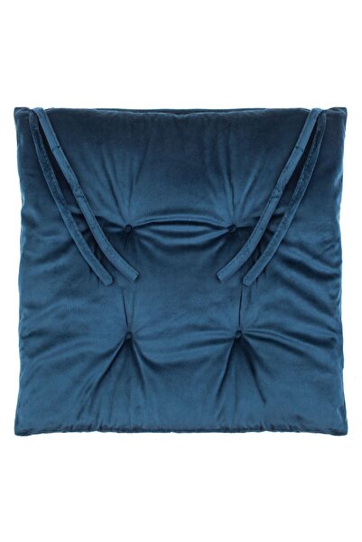 OEM Perna Scaun Decorativa de Iarna Albastra Velvet 40x40cm