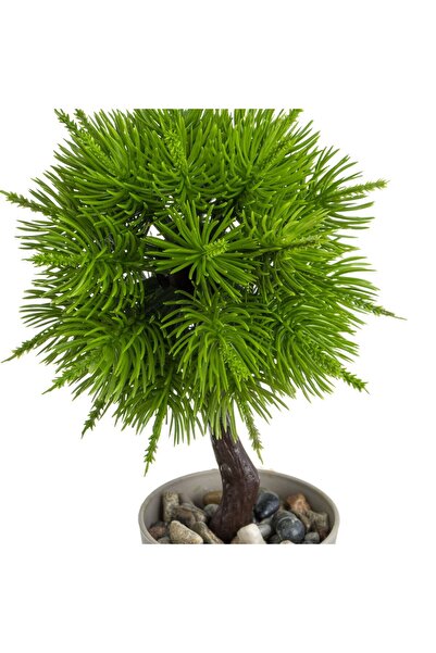 OEM Decorative Pot Taupe with Artificial Bonsai Plant Ø6x19cm