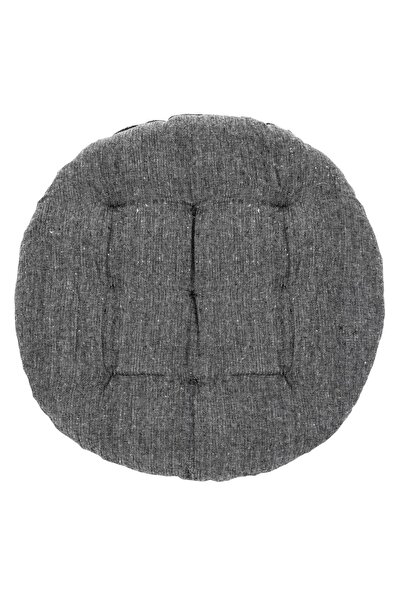 OEM Round Cotton Chair Cushion Grey Ø38x5cm