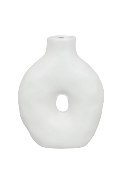 OEM Modern White Ceramic Decorative Vase 15x7x20cm