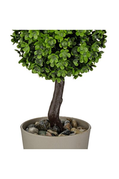 OEM Decorative Pot Taupe with Artificial Bonsai Plant 18cm