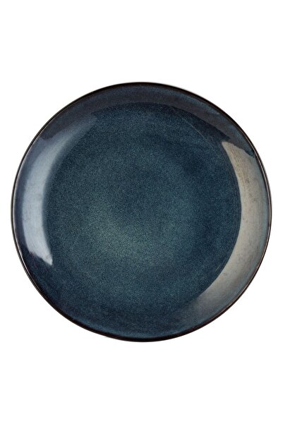 OEM Blue Black "Glaze" Ceramic Fruit Plate Ø26.5cm