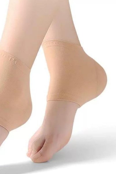 Munico 1 Çift SPA Etkili Silikon Topuk Çorabı Anti Çatlak Koruma Cilt Yumuşat...