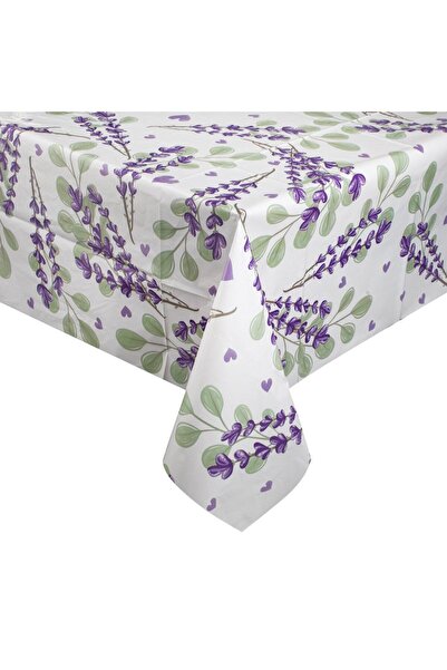 OEM Lavender Grey Plastic Tablecloth 180x120cm