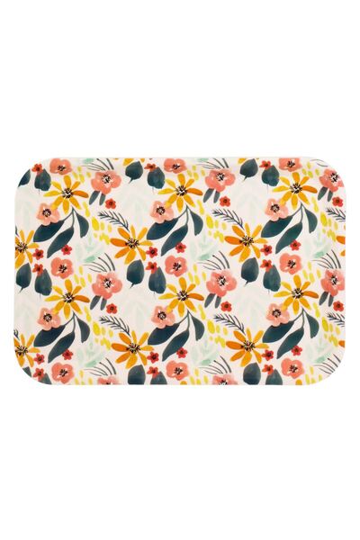 OEM Floral Pattern Serving Tray 29x20cm