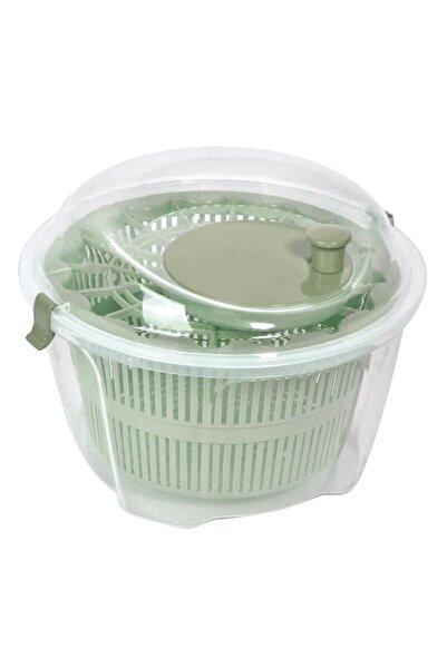 OEM Green Plastic Salad Dryer Ø24x14cm - 4.4L
