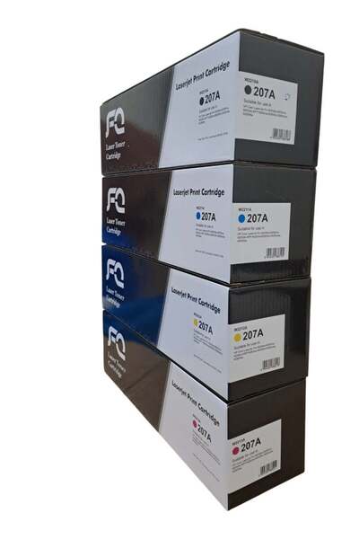FQ خرطوشة حبر عالية الإنتاجية 207A متوافقة مع حبر HP W2210A وW2211A وW2212A و...