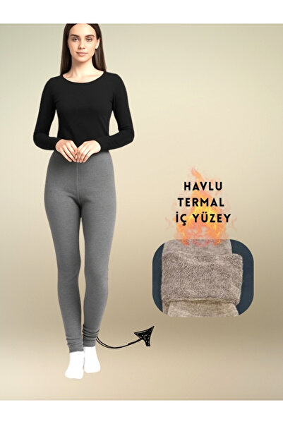 Ervanur Women's Towel Tights Winter Thick