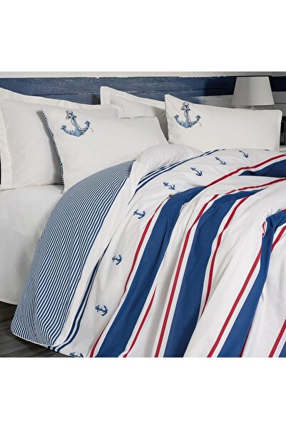 Talis Brine Ecru Double Bed Linen, 100% Cotton