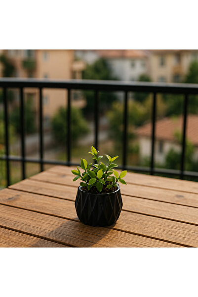 MEYA PİNE Floare artificială cu aspect natural verde în ghiveci 1 bucată