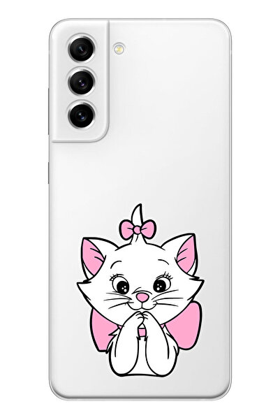 Samsung Galaxy S21 Compatible Printed Soft Silicone Transparent Phone Case