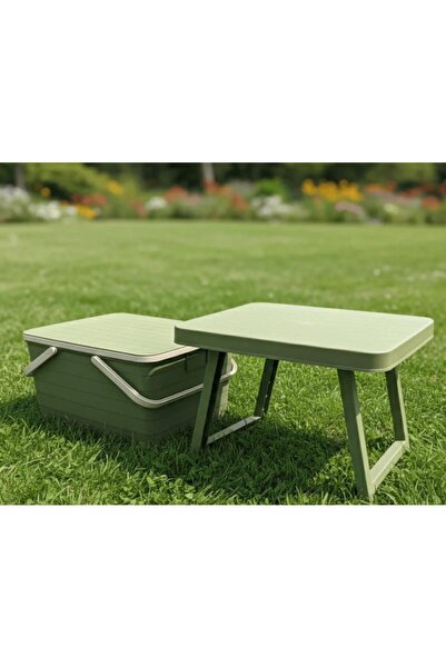 FİSHCOİN Çok Amaçlı Katlanır Masalı Piknik Sepeti/Seti