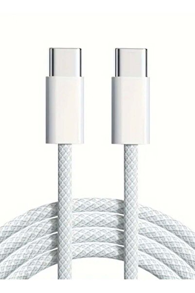 Generic iPhone Fabric Type-C to Type-C Cable (USB C to USB C) for iPhone 16/16Plus/16Pro/16ProMax/15 Pro Max