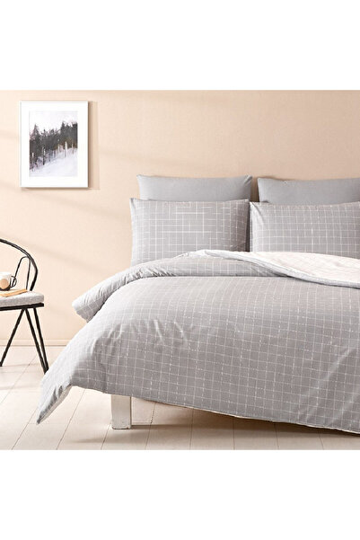 Talis Set Cearsaf de Pilota si 2 fete de perna Rebel Gri, Bumbac 100%