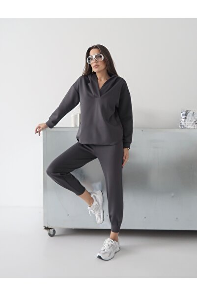 Paw Garage Women's Nexa Scuba Fabric Hooded Top and Bottom Set