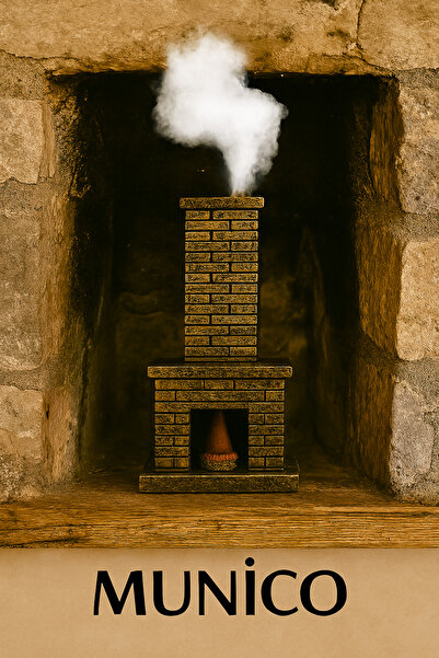 Munico Şömine Görünümlü Tütsülük – Bacadan Dumanlı Etki, Hoş Koku Yayımı | Da...